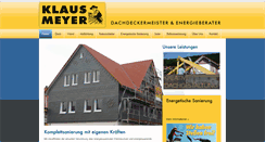 Desktop Screenshot of meisterfuersdach.de